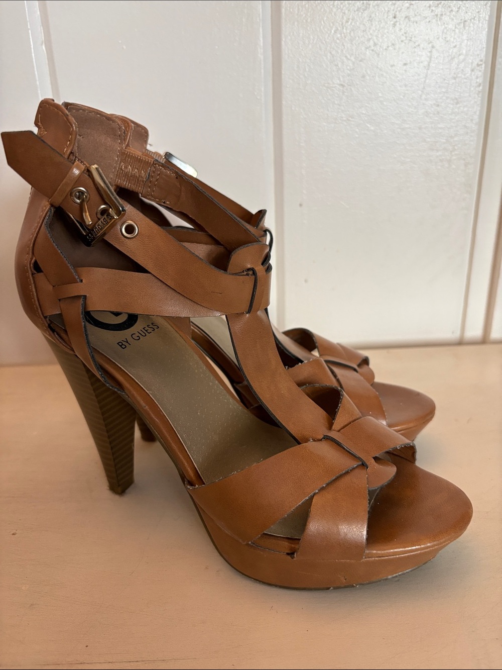 Women’s Strappy High Heel Sandals - Brown